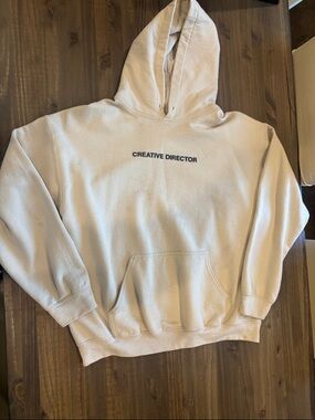 Creative Director Pullover Hoodie - Cream